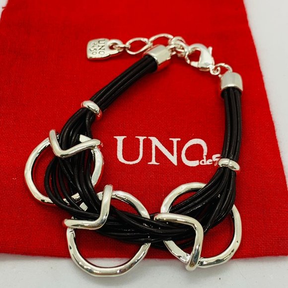 STEPS BRACELET - UNO de 50 Exceptional Bracelet Leather Bracelet Modern Simple - Picture 1 of 7